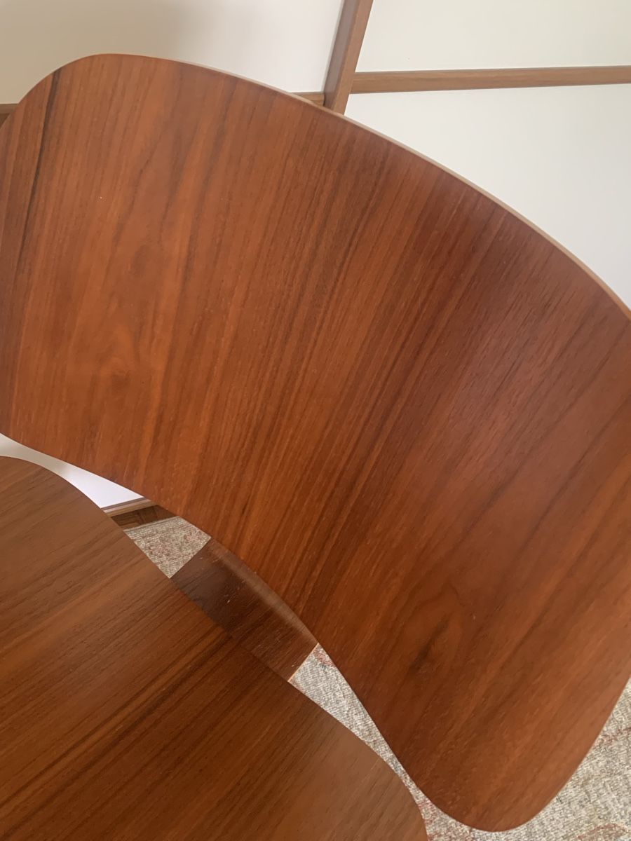 Eames Poltrone: Fauteuil Eames MCW Chaise pour Vitra - Noyer – Usato da Lausanne venduto da Xiaoxi 7