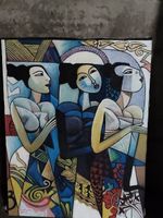 Unterwegs zum Tempel – 70×90 cm – Öl auf Leinwand