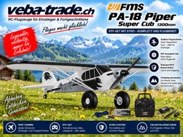 FMS PA-18 Piper Super Cub - 1300mm - RTF-Set mit Gyro