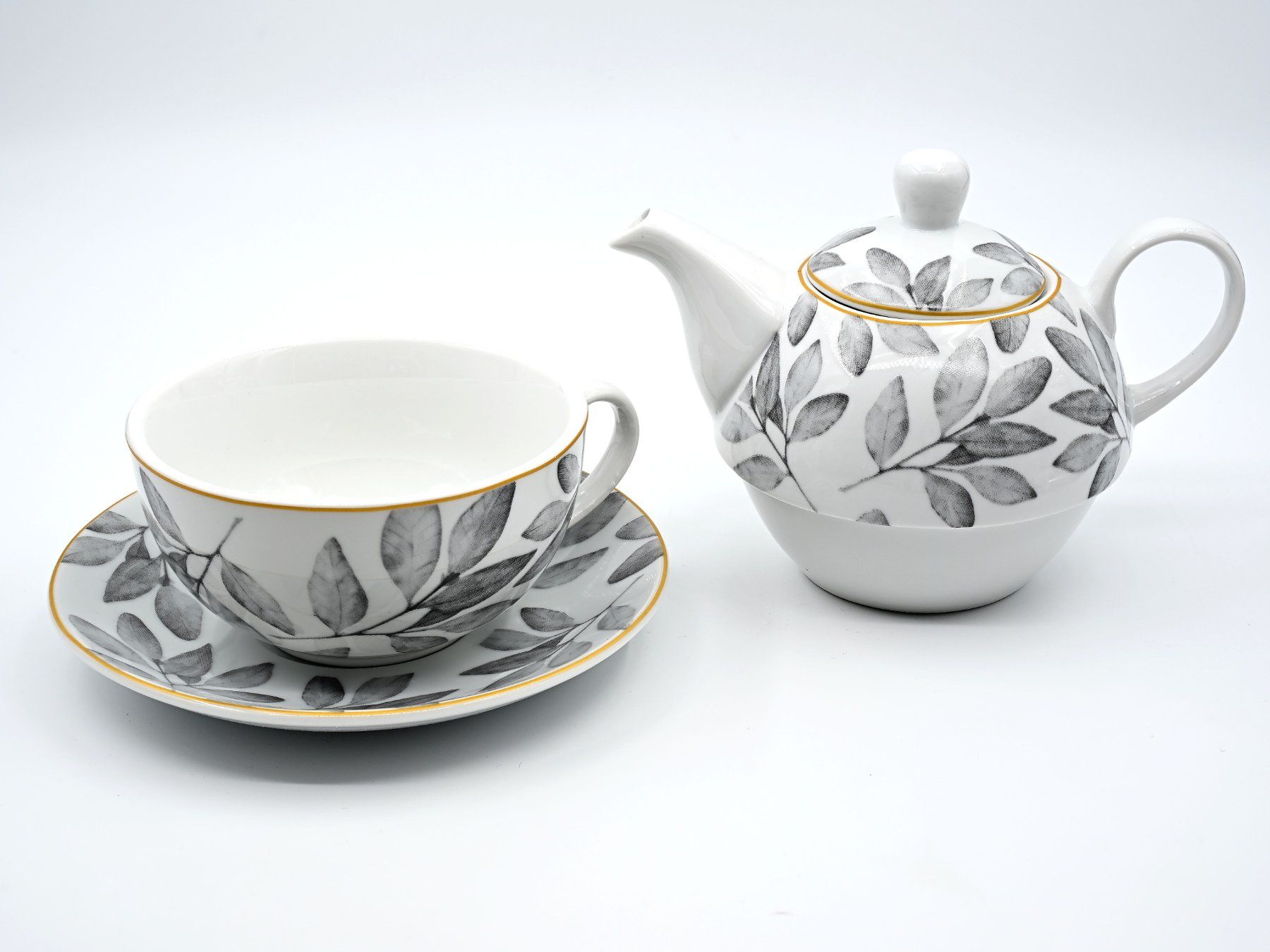 Set di piatti: Teeset Tasse mit Krug, Tea for One – Usato da Dürnten venduto da pema28