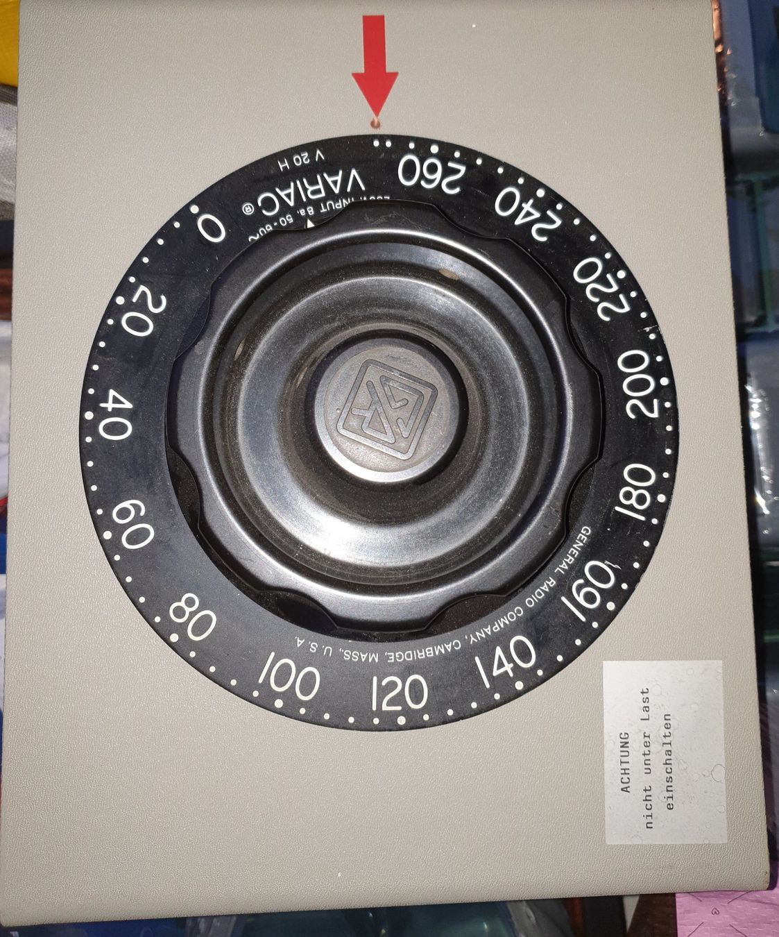 Alimentazione elettrica: Stelltransformator/Regelltrafo/Variac 230VAC/ 0-270VAC/10A – Usato da Horw venduto da Arta20000