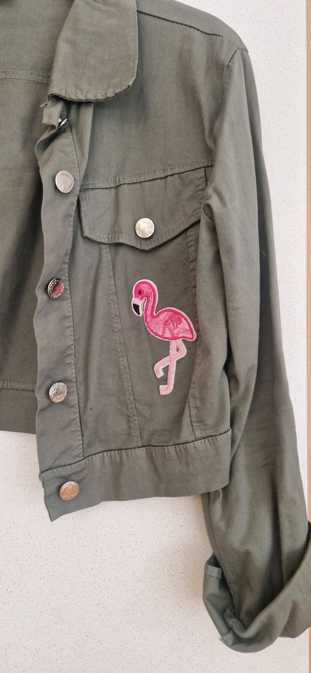 Giacche: Veste en jeans kaki courte taille M – Nuovo (secondo la descrizione) da Versoix venduto da aline_b 3