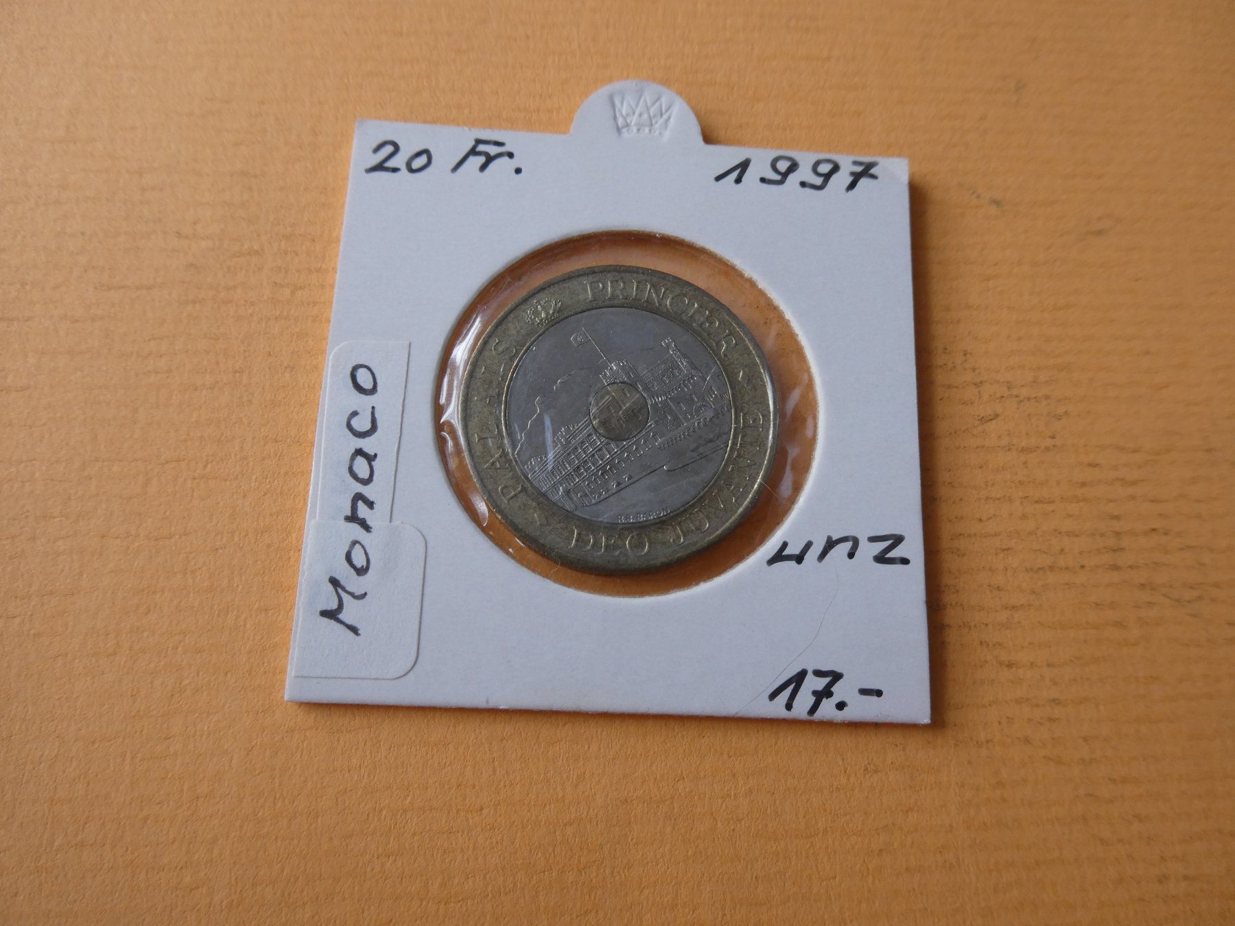 Tutti le monete: Monaco 1997, 20 Francs   unz – Usato da Hinterforst venduto da Rohusri