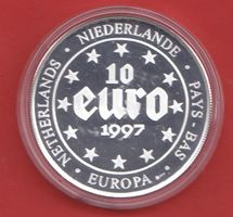 10 EURO Feinsilber  Die ersten EURO-Prägungen mit Zertifikat