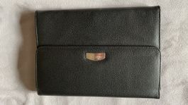 Schwarze Leder Reisetasche Clutch NEU - Dertours