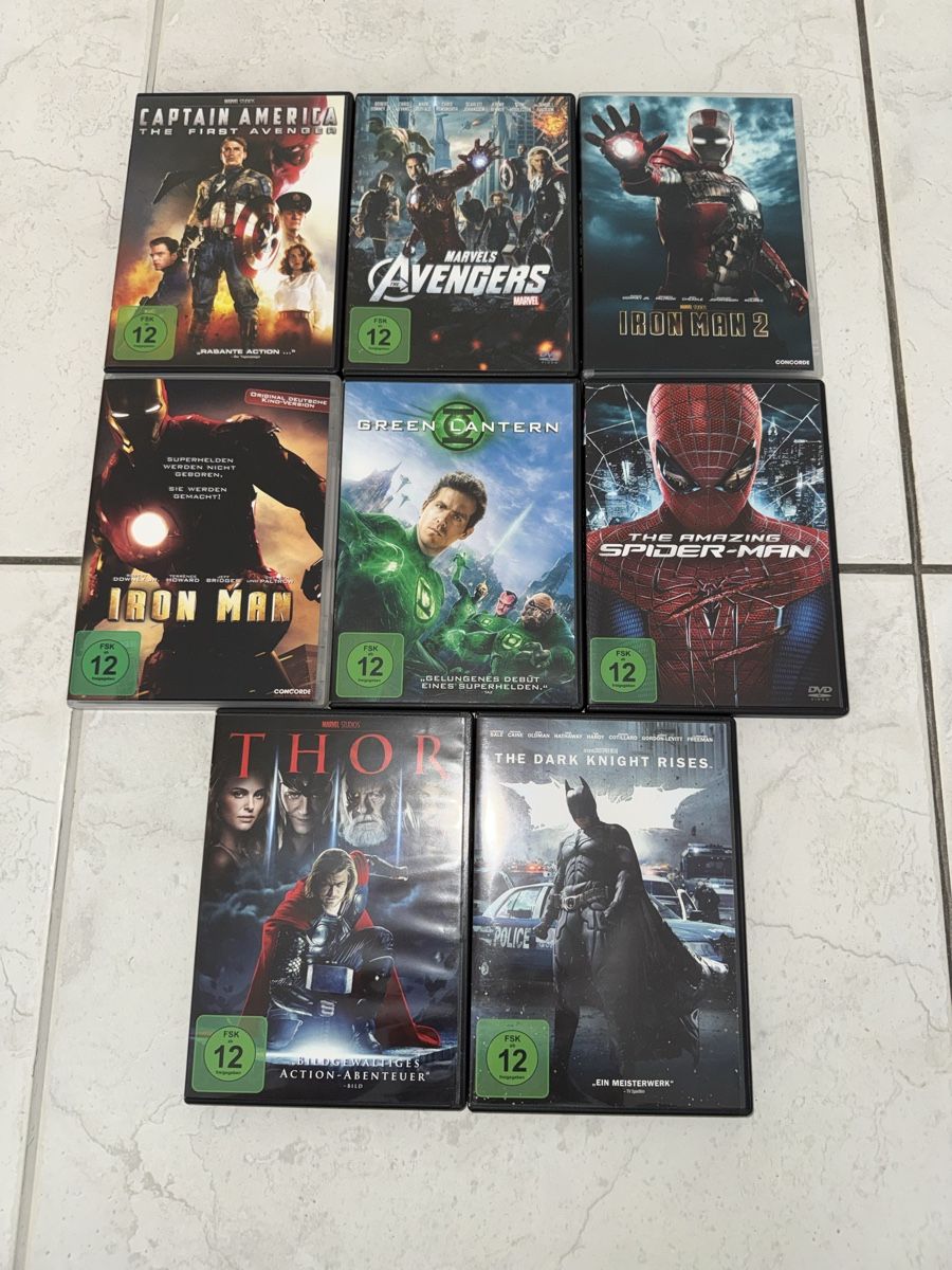 Alle DVDs: 8 Marvel und DC DVDs – Gebraucht aus Gossau ZH von Shaolin