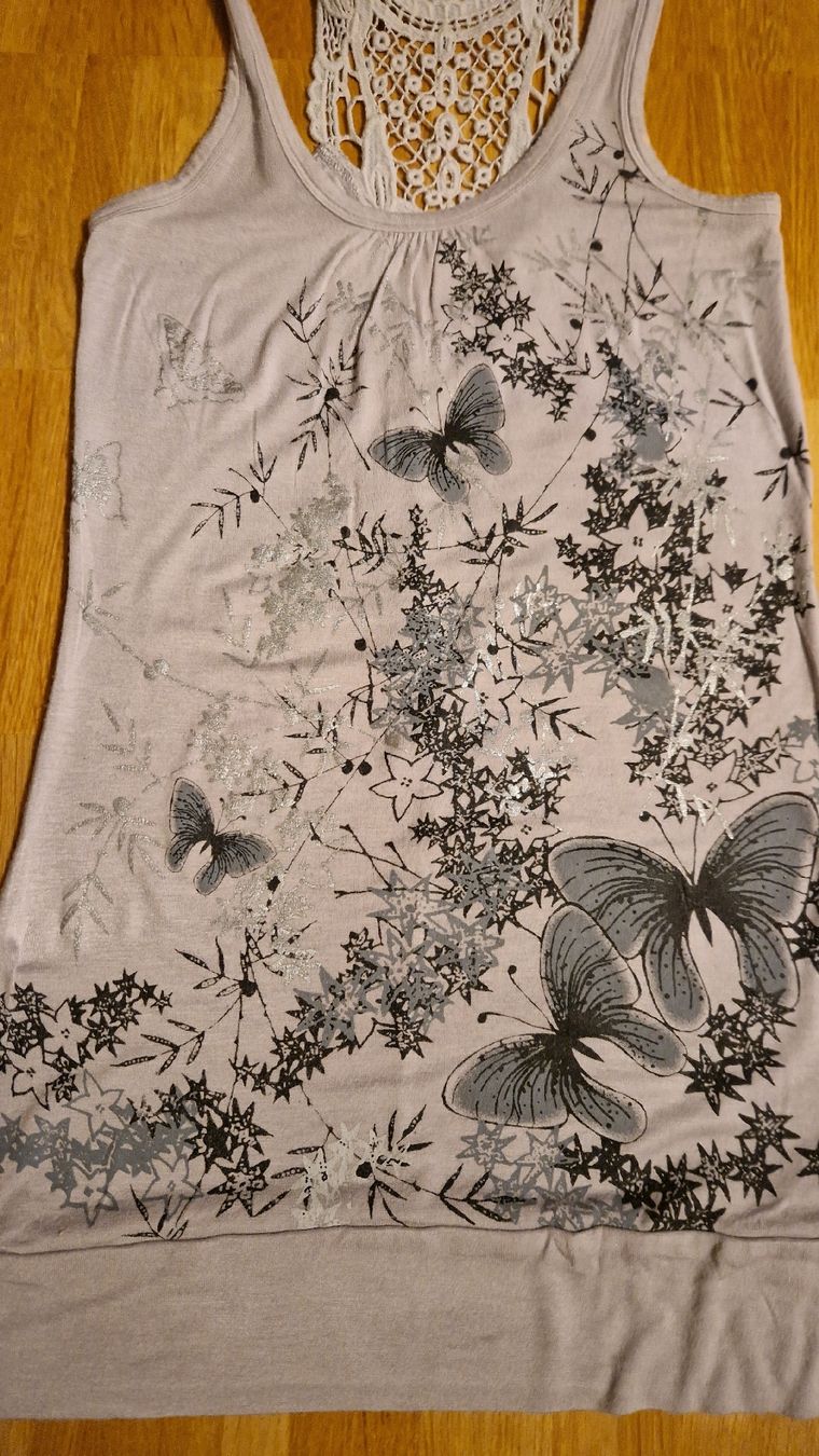 Top: Graues Top Gr. XS – Usato da Riehen venduto da Aconitum 3