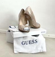 GUESS peep toe high heel / plateau-pump (Honora Gold Matt)