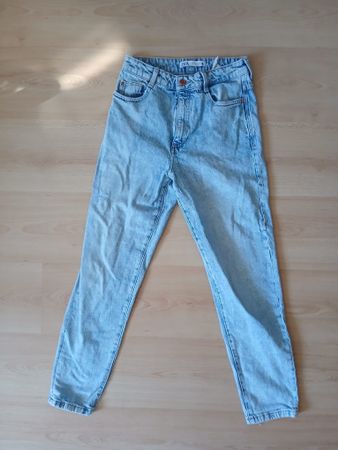 Zara Jeans hellblau Denim Hose Grösse 36 guter Zustand