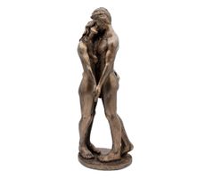 Dekofigur Paar Handmade Bronzefigur mit Kunstharz Liebespaar