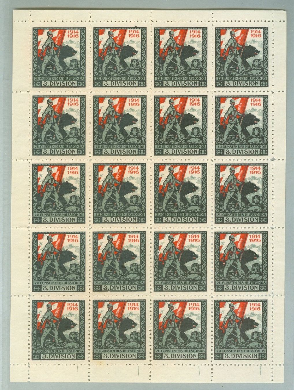 Alle Briefmarken: SM 1 WK 3 Division – Gebraucht aus Zürich von yago-rot