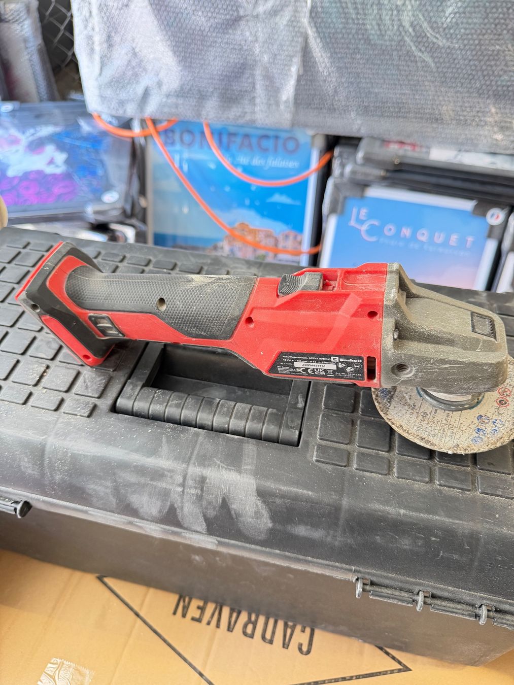 Einhell Smerigliatrici & Lucidatrici: Akku-Winkelschleifer AXXIO 18/125 Q Einhell 18V – Usato da Zollikofen venduto da Level_911 1