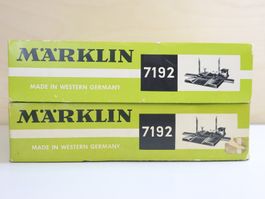 Märklin 2 x El. Bahnübergang 7192 + Zubehör/Ersatzteile - H0
