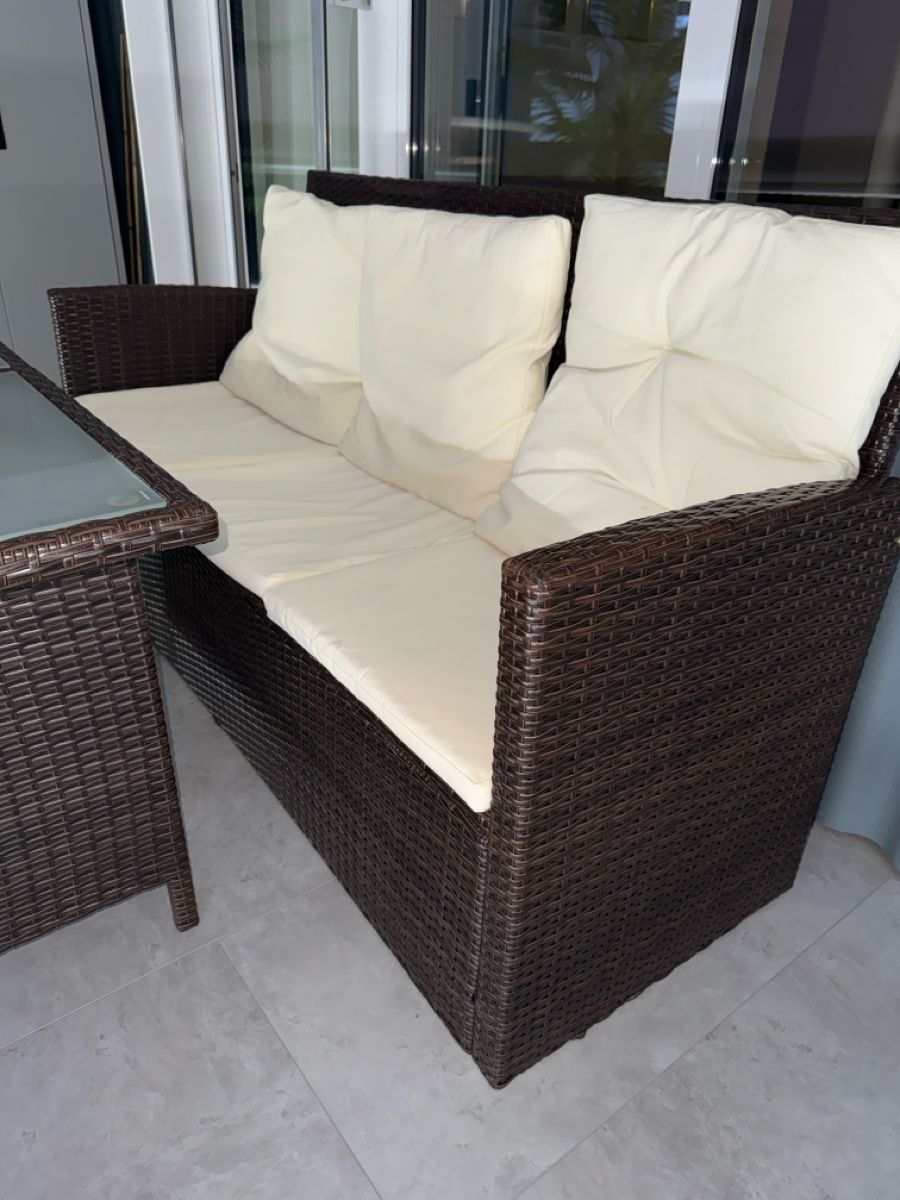Set di tavolo e panche: Gartenmöbel Set aus Polyrattan  – Usato da Neuenhof venduto da cva_7c8y 3