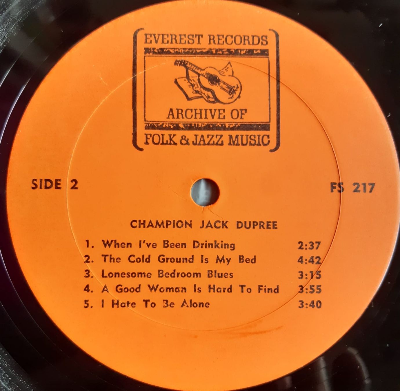 Dischi in vinile: CHAMPION JACK DUPREE: Same EVEREST: FS 217 – Usato da Frick venduto da kyb_yq8h 2