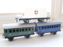 BUCO/Erno 3 x Wagen - Spur 0 - Schönen Modelle