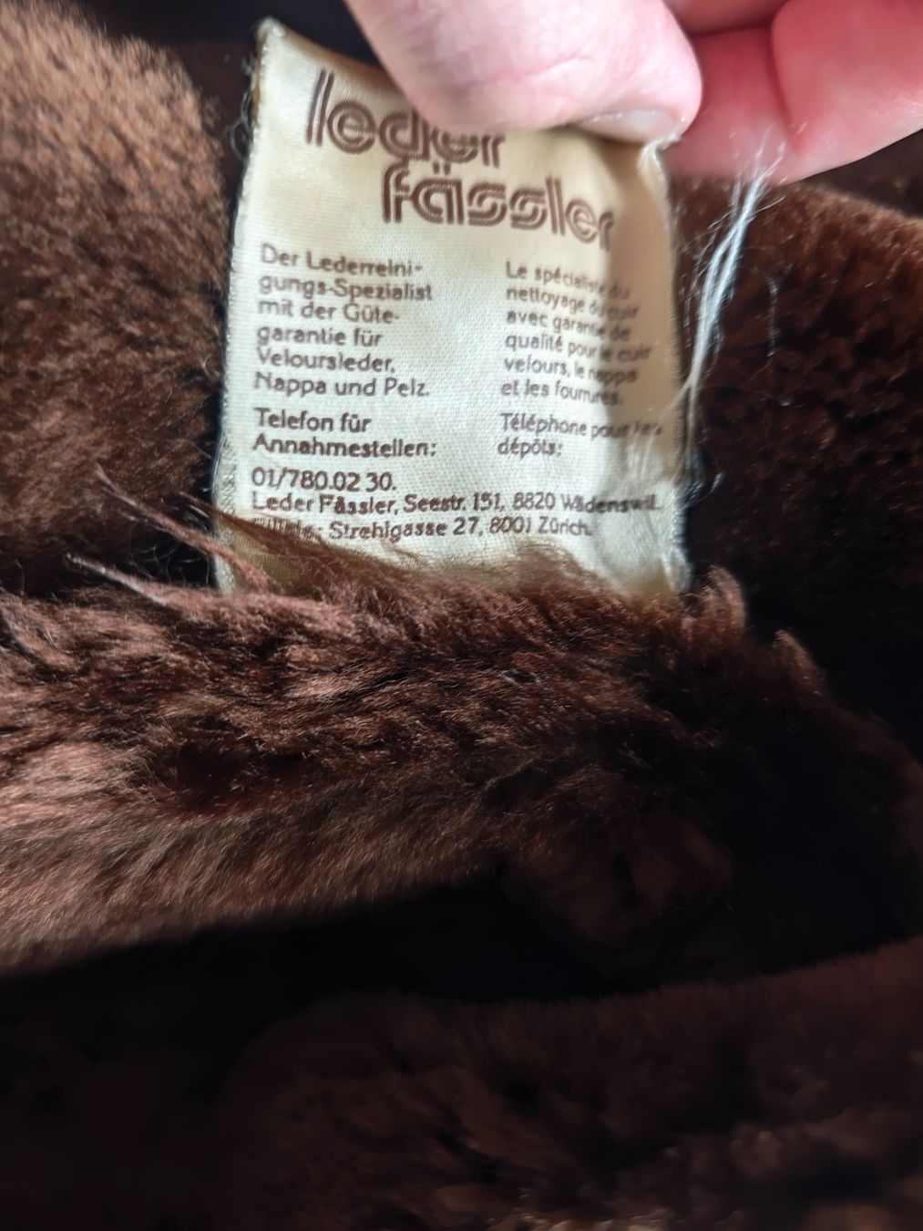 Cappotti: Originaler hochwertiger Vintage Shearling Ledermantel – Usato da Liebefeld venduto da manyawoods 4