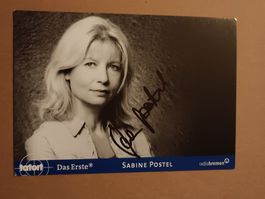 Sabine Postel -  signiert Autogrammkarte Tatort