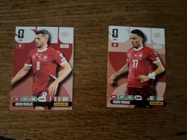 Fussballkarten: Remo Freuler und Ruben Vargas, 