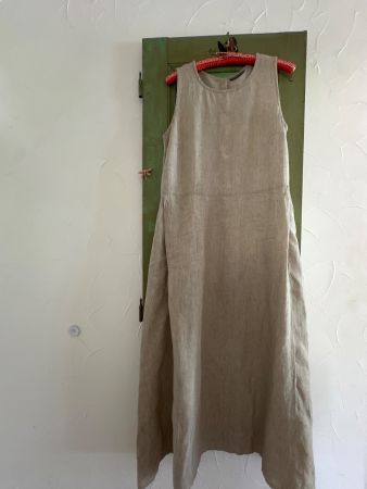Nygardsanna Leinenkleid beige Gr 38