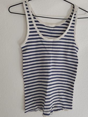 blau-weiss gestreiftes Top | Brandy Melville * onesize
