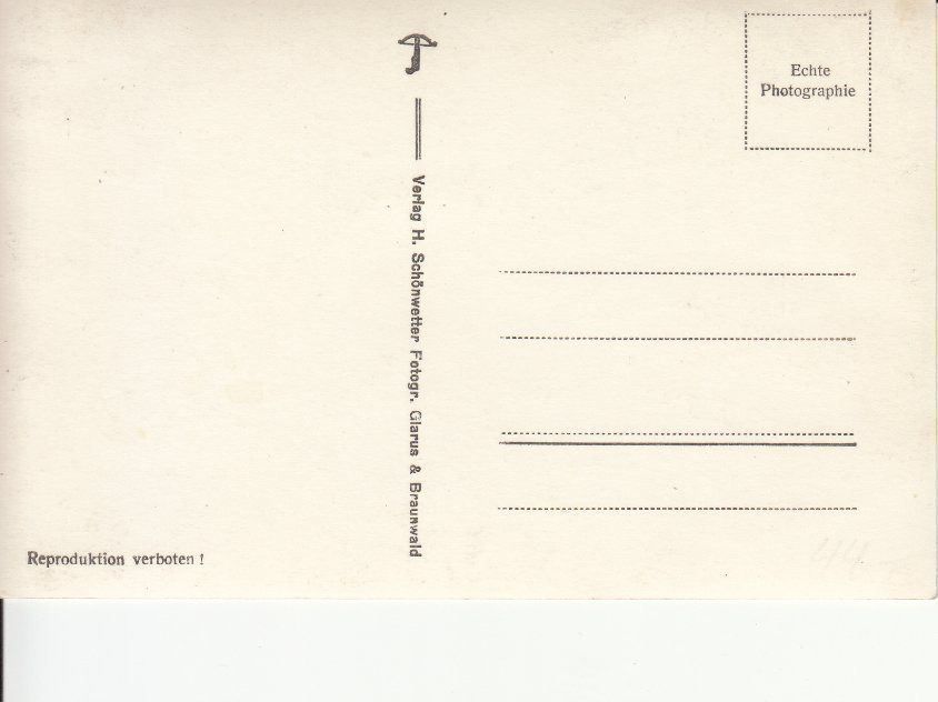 Cartoline postali: Netstal, ca. 1935 – Usato da Bürglen TG venduto da StampGraf 1