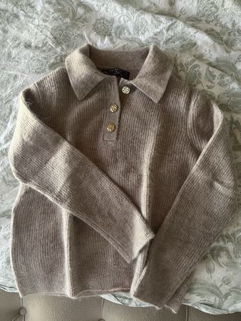 Strickpullover Primark beige mit Kragen Grösse S neu