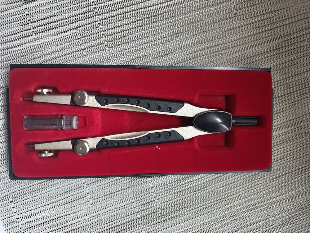 HSYTEK Schnellverstellzirkel Bis 240mm | Präzisions-Zirkel Mit Ersatzteilen | Für Technisches Zeichnen