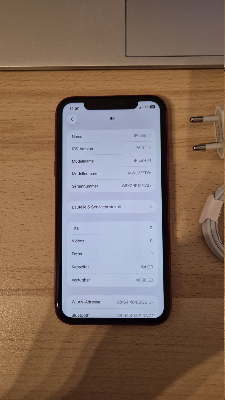 Apple Telefoni cellulari / Smartphones: iPhone 11 64GB Red 2912 – Usato da Münchenbuchsee venduto da MV_Solutions 2