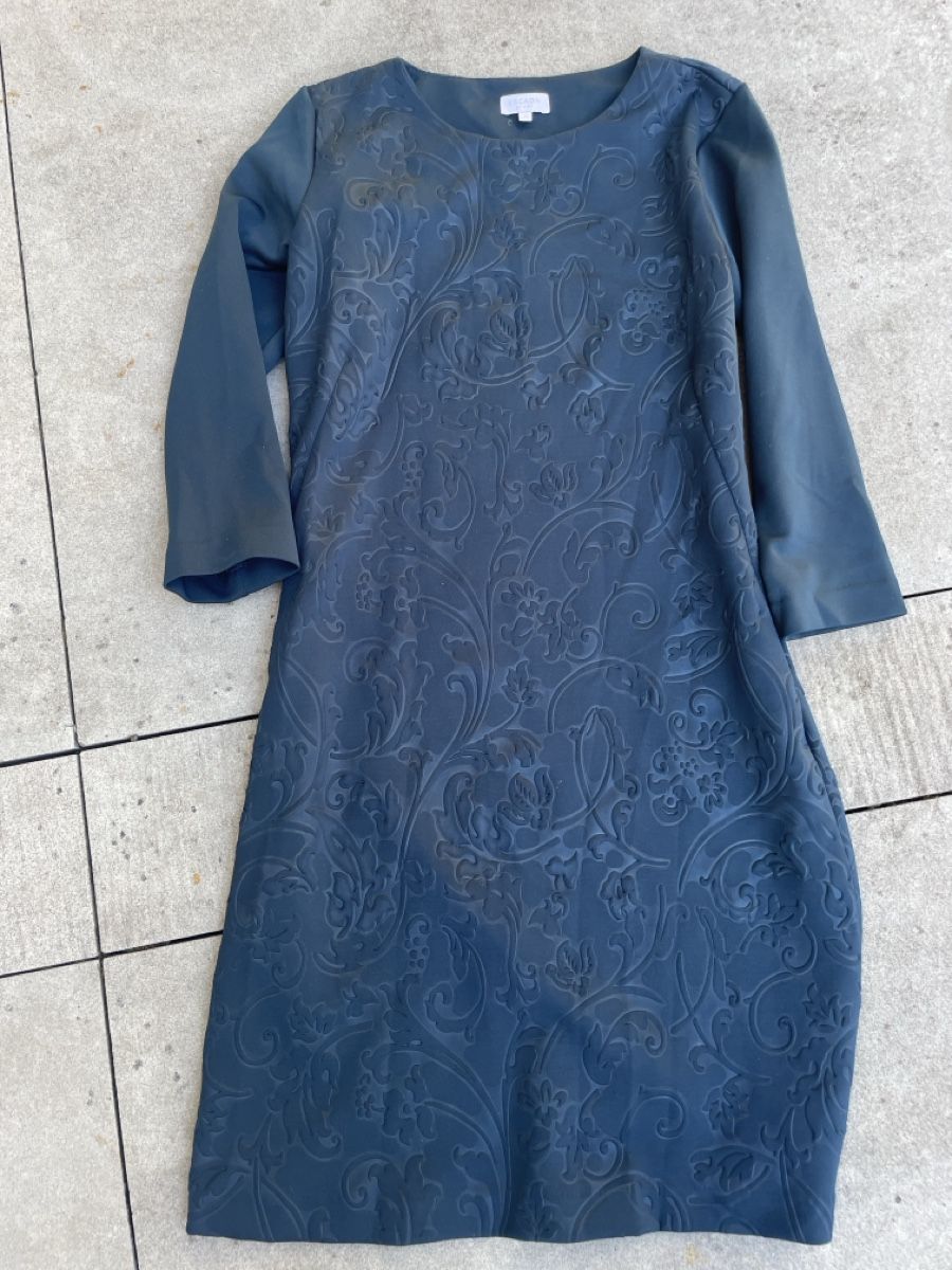 Escada Vestiti: Escada Kleid petrol in ausbrenneroptik gr 36 – Usato da Zürich venduto da eddiekaterblau