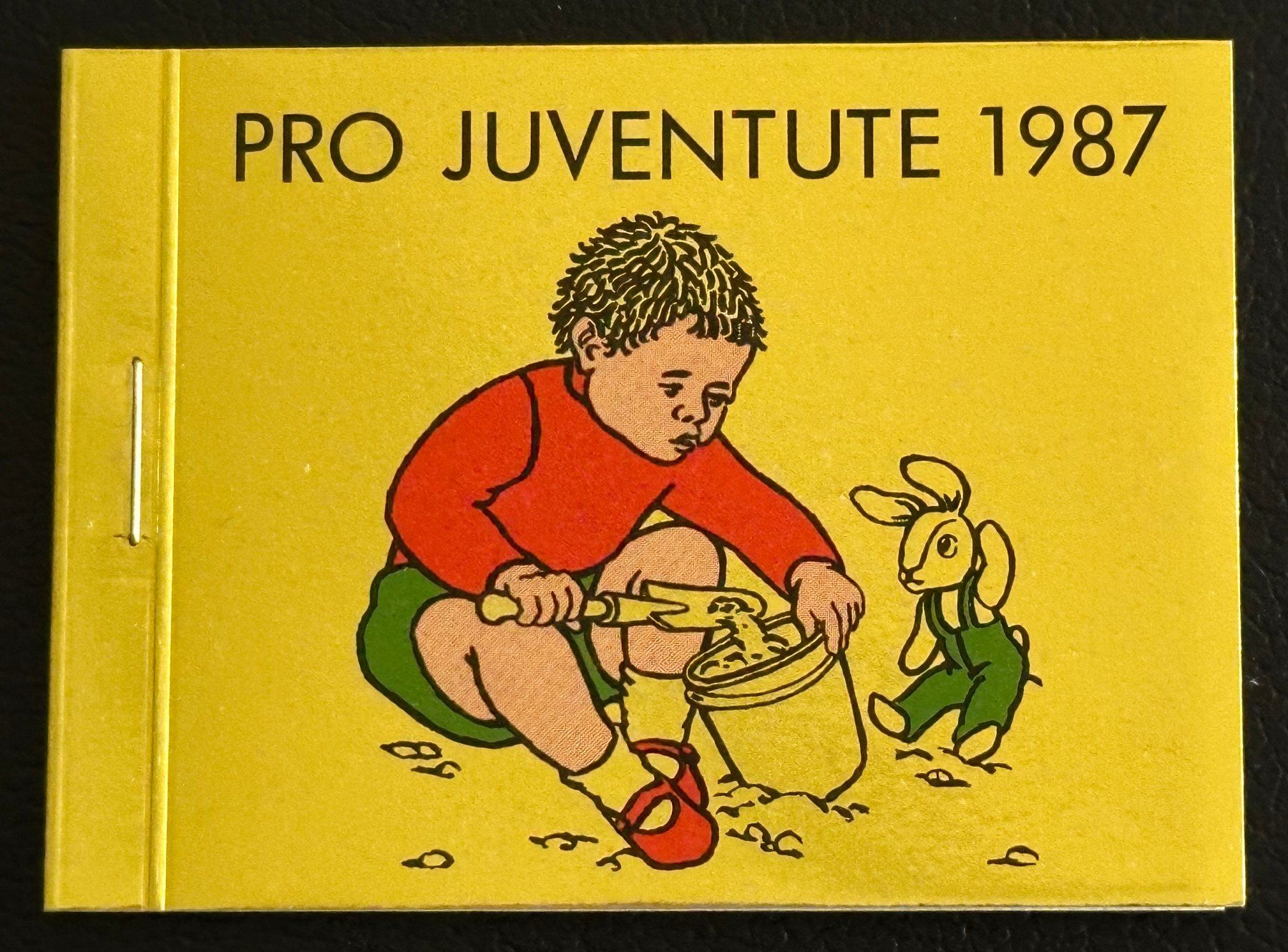 Tutti i francobolli: 1987, Pro Juventute, Markenheft, Kind / gold ** – Usato da Willisau venduto da Vollstempel