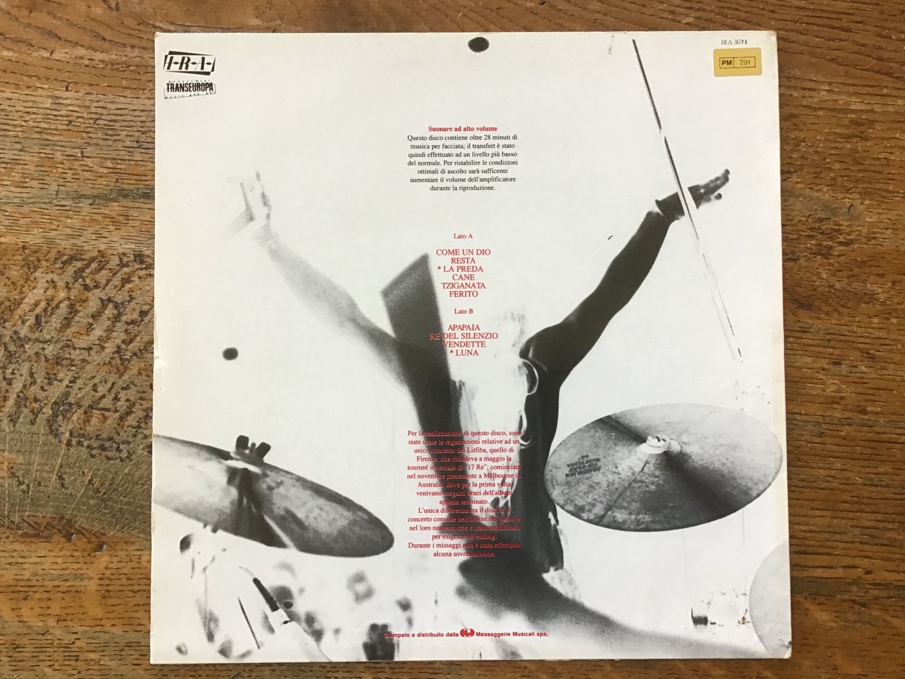 Dischi in vinile: Live LP Litfiba – Usato da Fully venduto da Ruby97 1