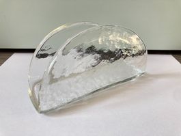 Glasi Hergiswil / Serviettenhalter / Briefhalter / Glas