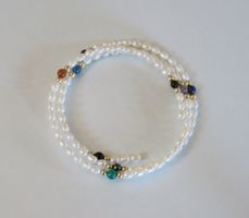 Armband Reis-Perlen, Memory-Draht