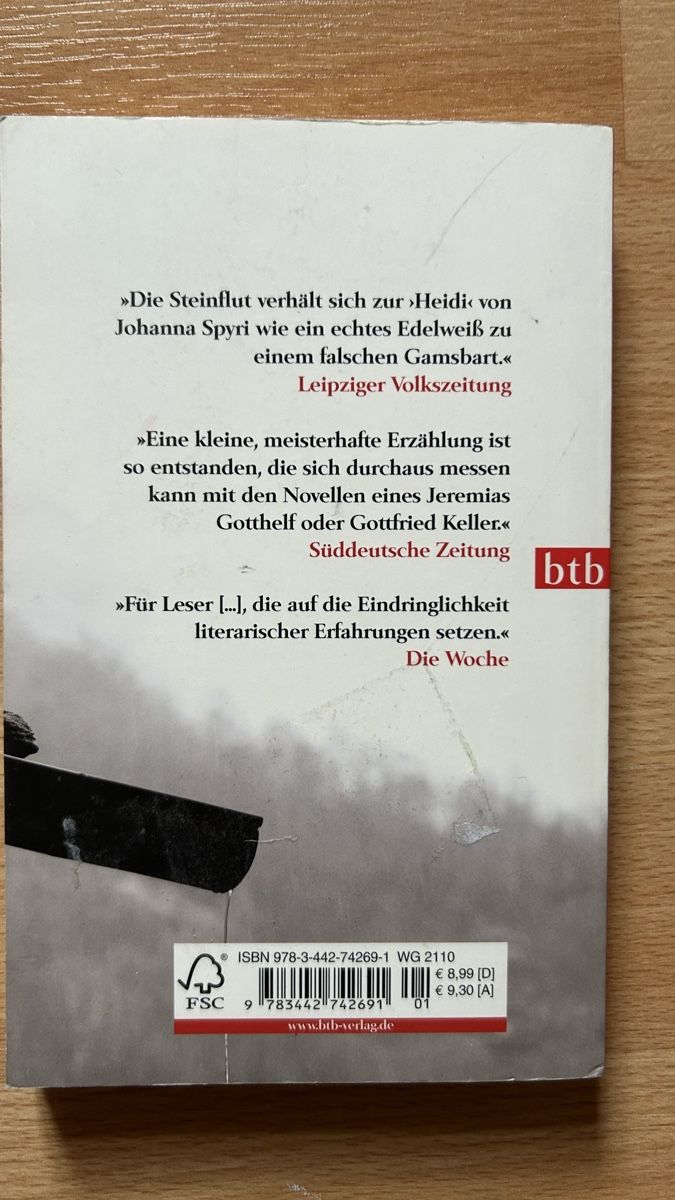 Libri: Die Steinflut - Franz Hohler – Usato da Reigoldswil venduto da har_yz6k 1