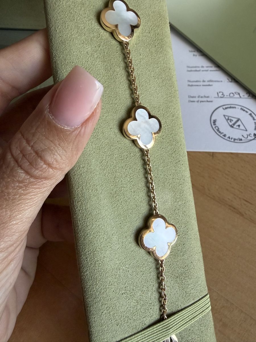 Van Cleef Armbänder & -reifen: Original Van Cleef & Arpels Pure Alhambra Armband & Perlmutt – Gebraucht aus Bern von AndrewHM 3