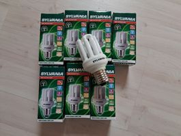 7 X KLEINE SPARLAMPE E 27  11 WATT