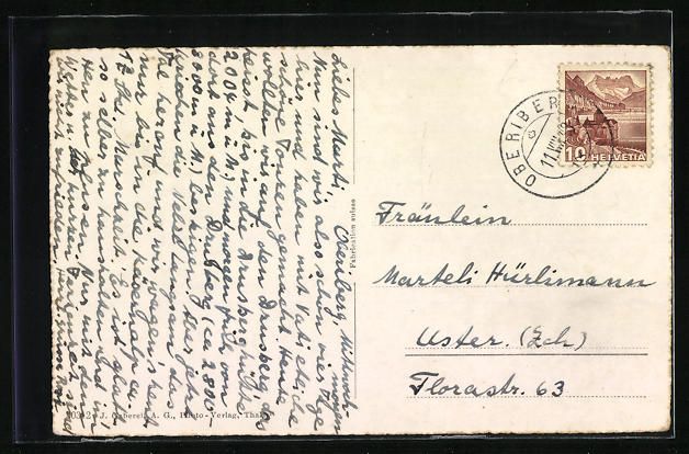 Ansichtskarten: AK Oberiberg, Ortsansicht mit Ibergeregg – Gebraucht aus Berlin von bartko-reher 1