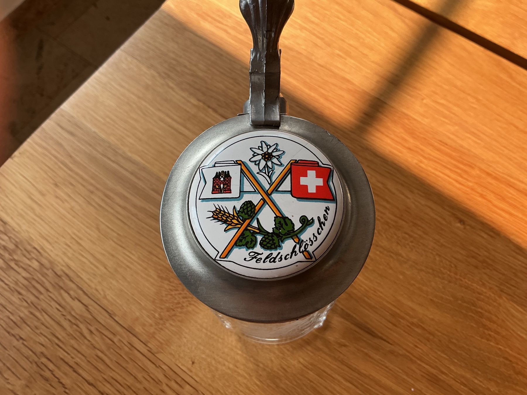 Feldschlösschen Bicchieri: Bierkrug Feldschlösschen – Usato da Roeschenz venduto da Little5 1