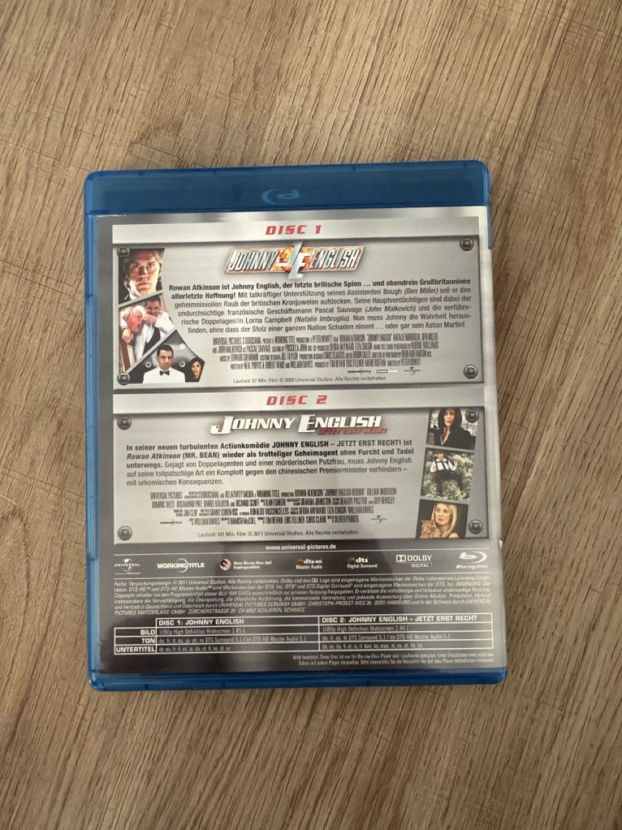 Tous les DVDs: Johnny English 1&2 BluRay – D'occasion à Hagendorn par masterchieff 1