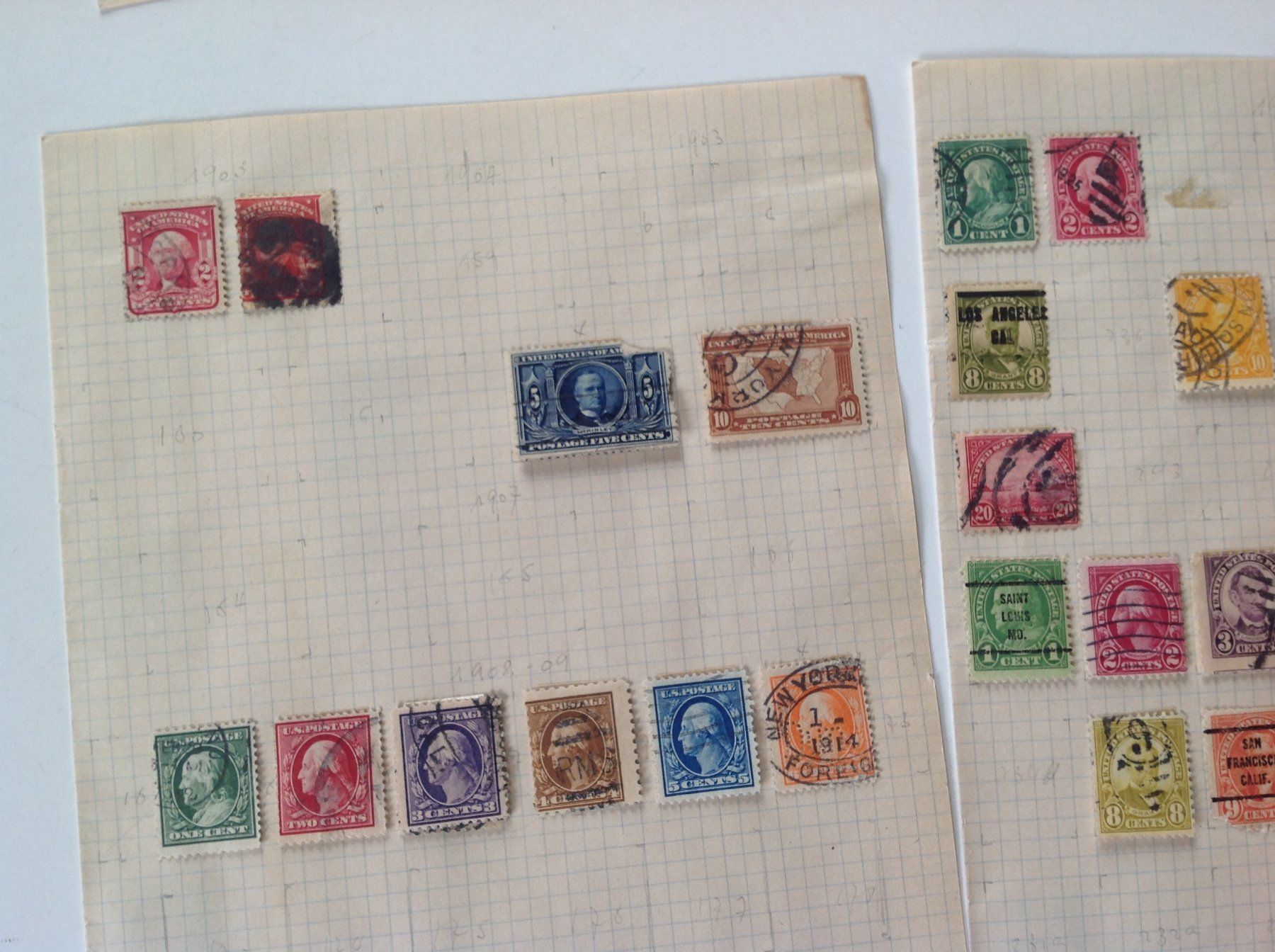 Alle Briefmarken: timbre USA 30.8.6 – Gebraucht aus Vuiteboeuf von broticaire 6