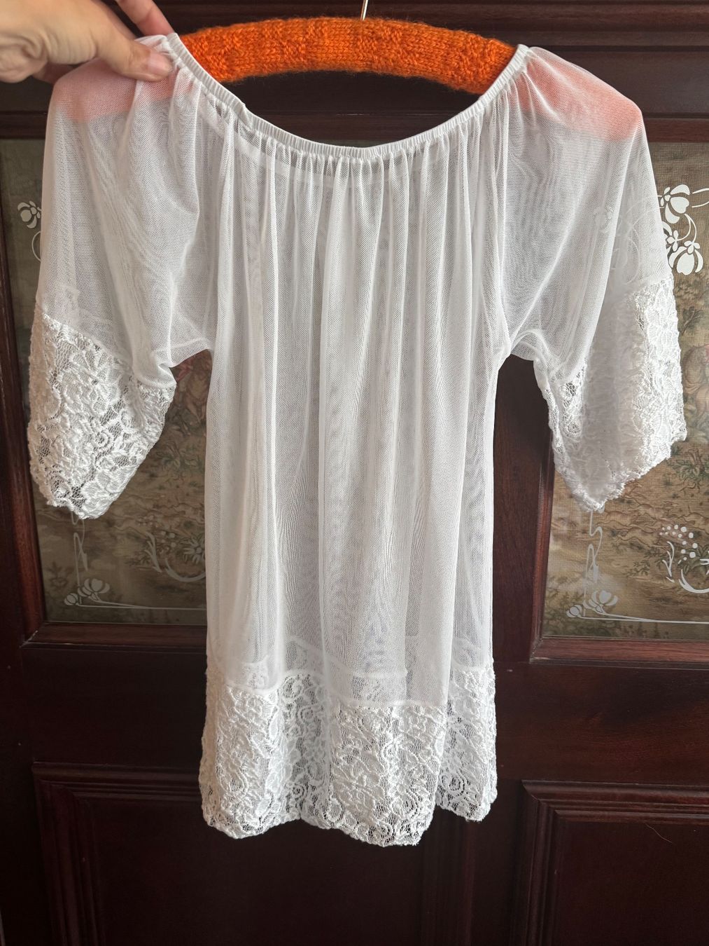 Blusen: Bluse mit Spitzendetails – Gebraucht aus Obfelden von cesarina10 3