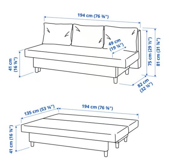 Ikea Sofas: IKEA Älvdalen sofa bed - free – Gebraucht aus Kloten von ull_q6g7 1