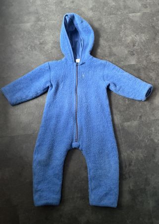 Hessnatur Woll-Fleece Overall, Gr. 98