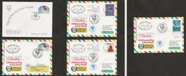 5 Ballon Belege Cabo Verde Pro Juventute Luftpost
