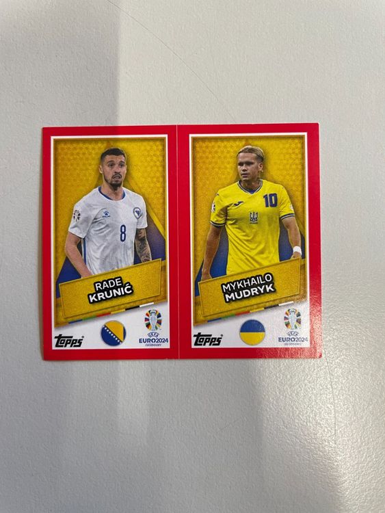 Topps Euro 2024 Siehe Foto Ukr 1 Orange Ukraine Wappen (Neu und originalverpackt) in Arbon für