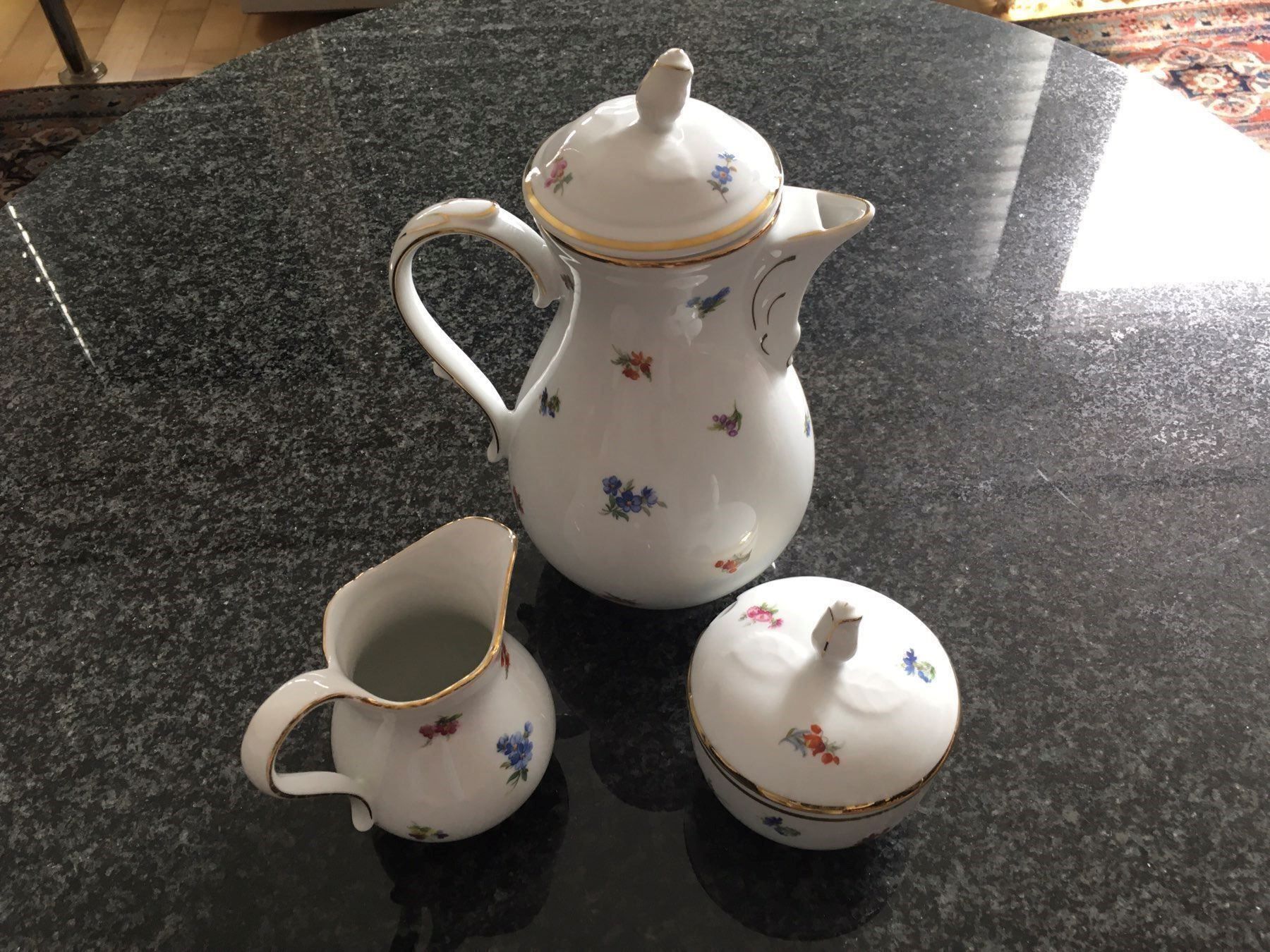Set di piatti: Tee-Kaffee Set von Tirschenreuth, – Usato da Basel venduto da citystore