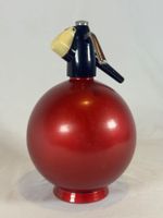 Siphon à soda "Boule" Rouge – Space Age / Pop Art Vintage