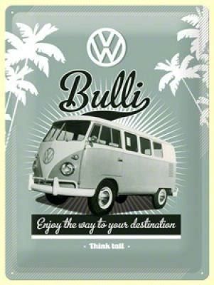 Volkswagen Insegne: Blechschild - VW Retro Bully – Nuovo e nell'imballaggio originale da Ennetbürgen venduto da open24shop