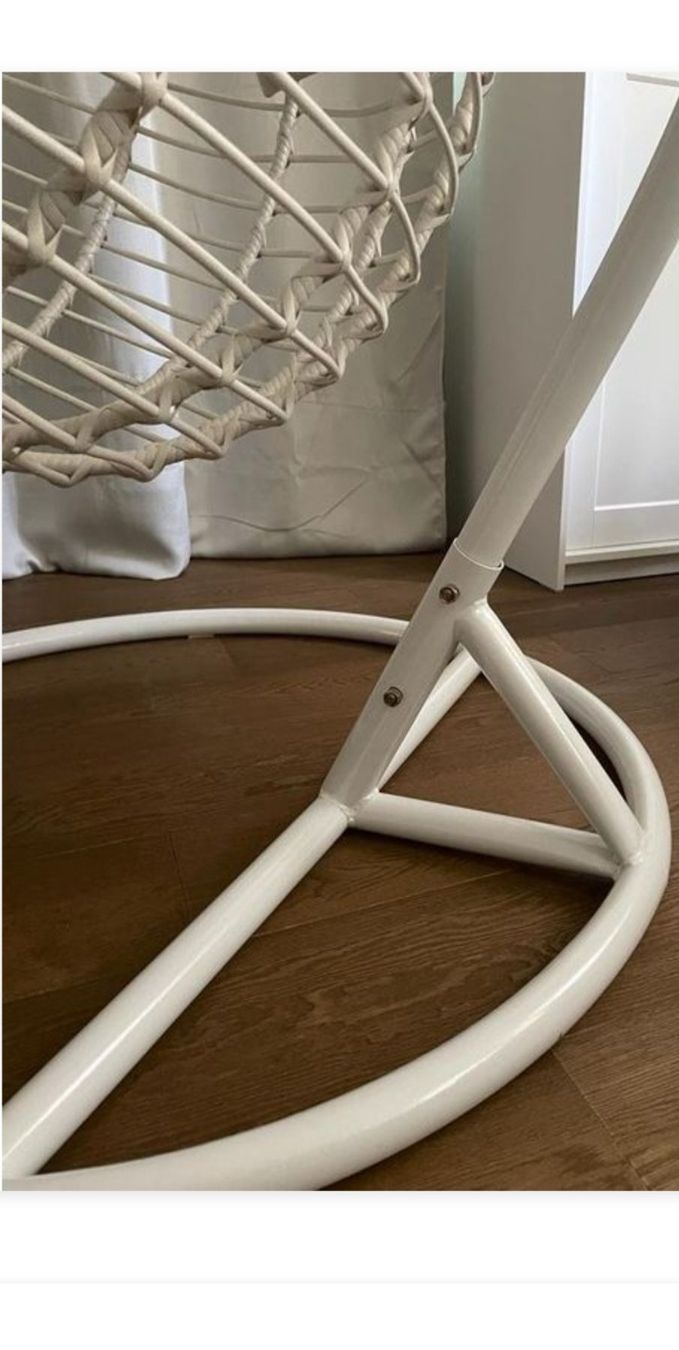 Beliani Poltrone pensili da giardino: Hängesessel weiss / fauteuil suspendu blanc – Usato da Fribourg venduto da melina04 3